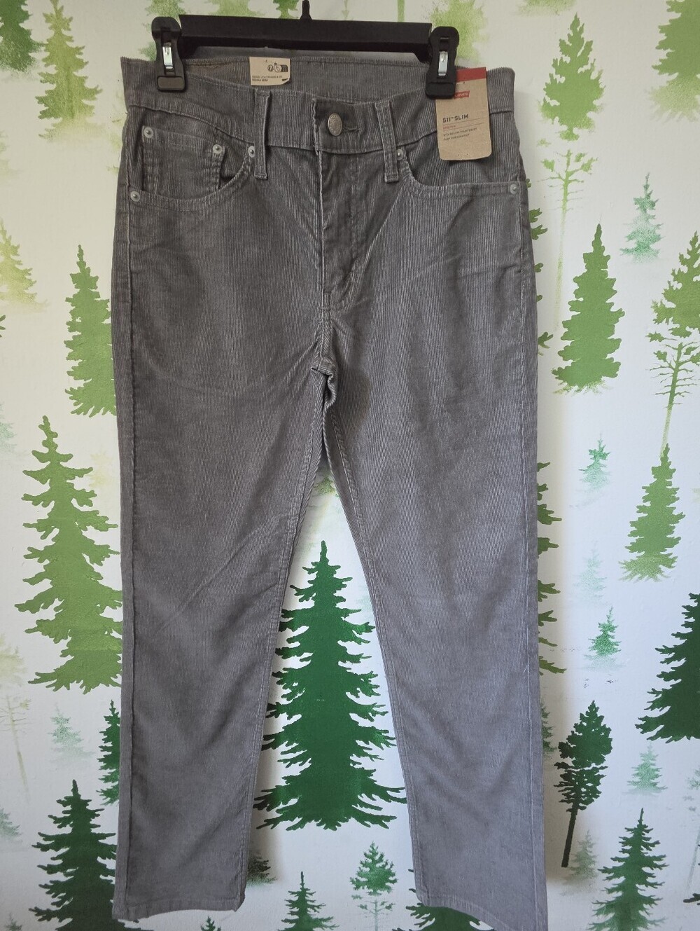 Levi's 511 Slim 31x32 Corduroy Pants in Gray